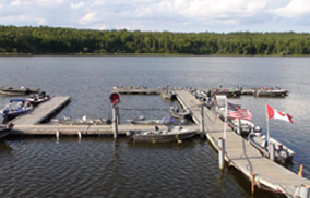 Dock overlooking Lac Seul