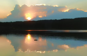 A beautiful sunset at Fisherman's Cove